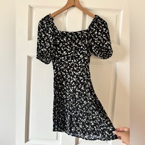 & Other Stories Black and White Mini Dress